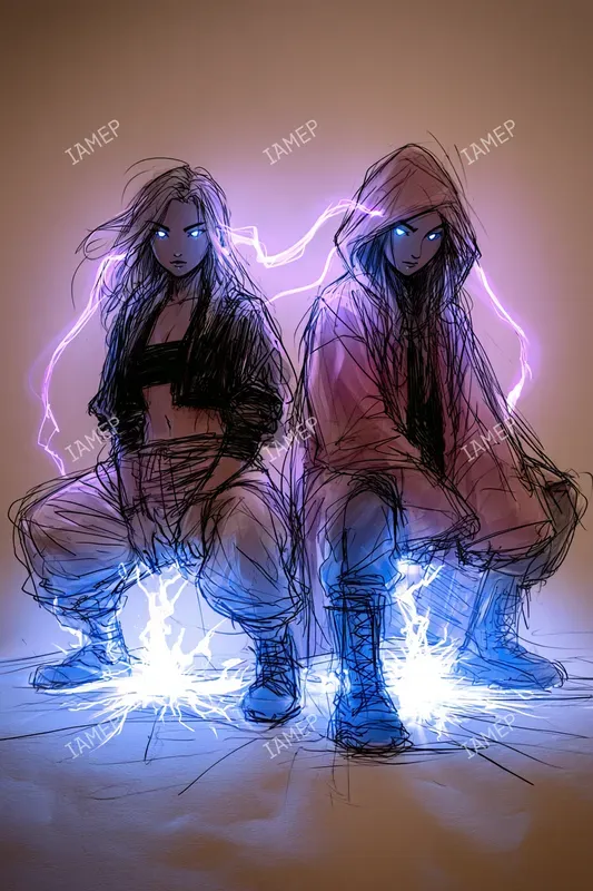 Electric Arcane Sketch Characters