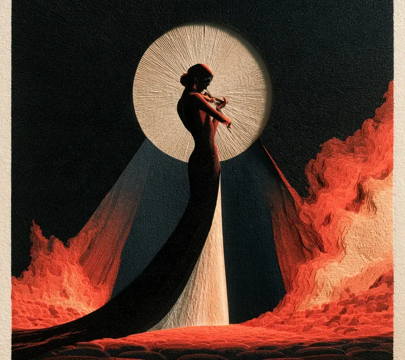 Symbolic Papercut Halo Art