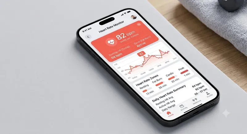 Fitness Tracking App Screen Designs