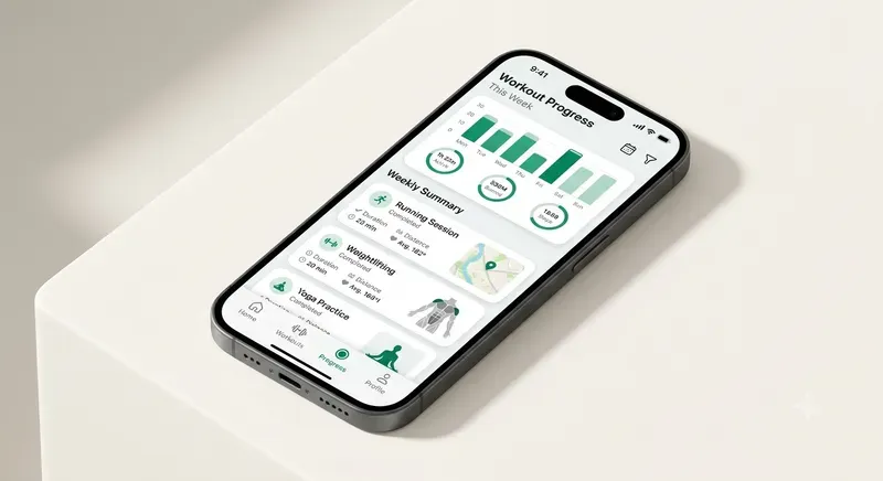 Fitness Tracking App Screen Designs