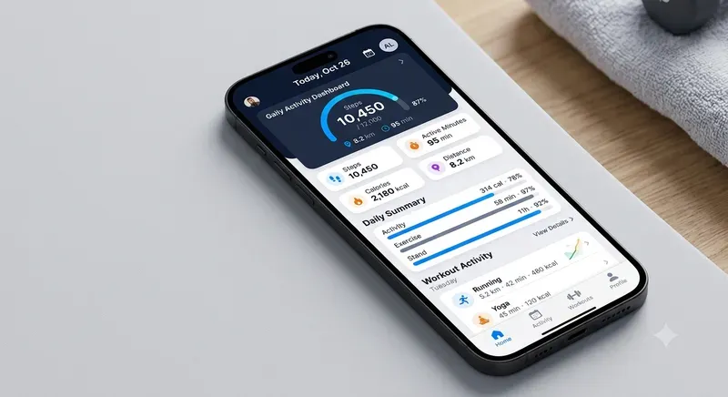 Fitness Tracking App Screen Designs