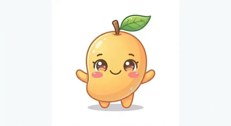 Cute Chibi Fruit Mascot Characters