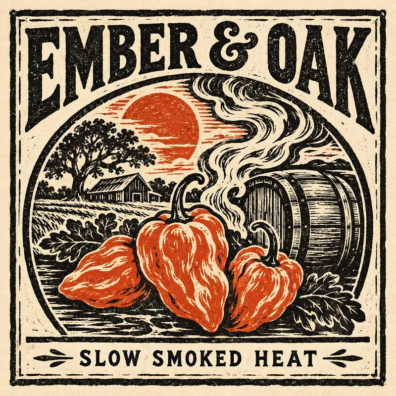 Linocut Packaging Label Art Makers
