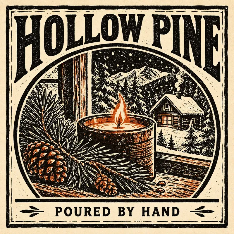 Linocut Packaging Label Art Makers
