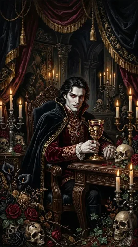 Halloween Dark Baroque Art Prints