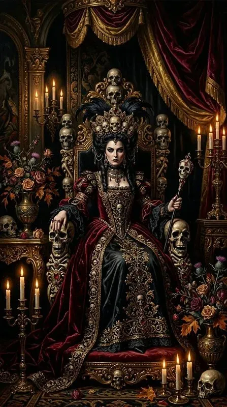 Halloween Dark Baroque Art Prints