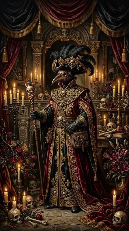 Halloween Dark Baroque Art Prints