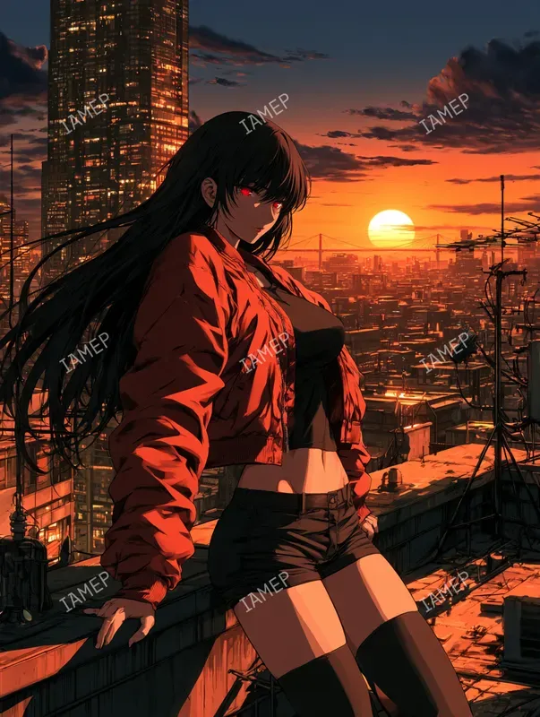 Fiery Dark Anime Characters
