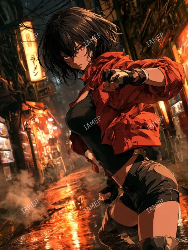 Fiery Dark Anime Characters