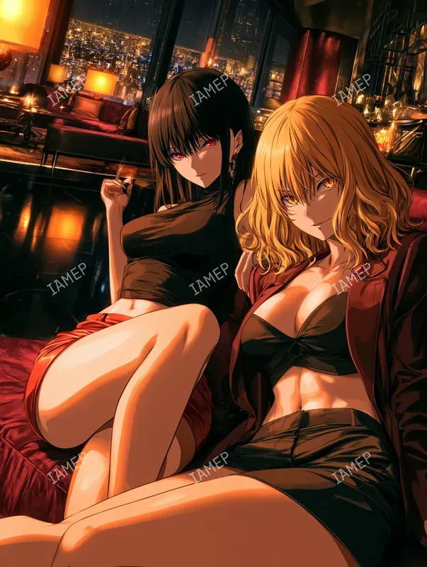 Fiery Dark Anime Characters