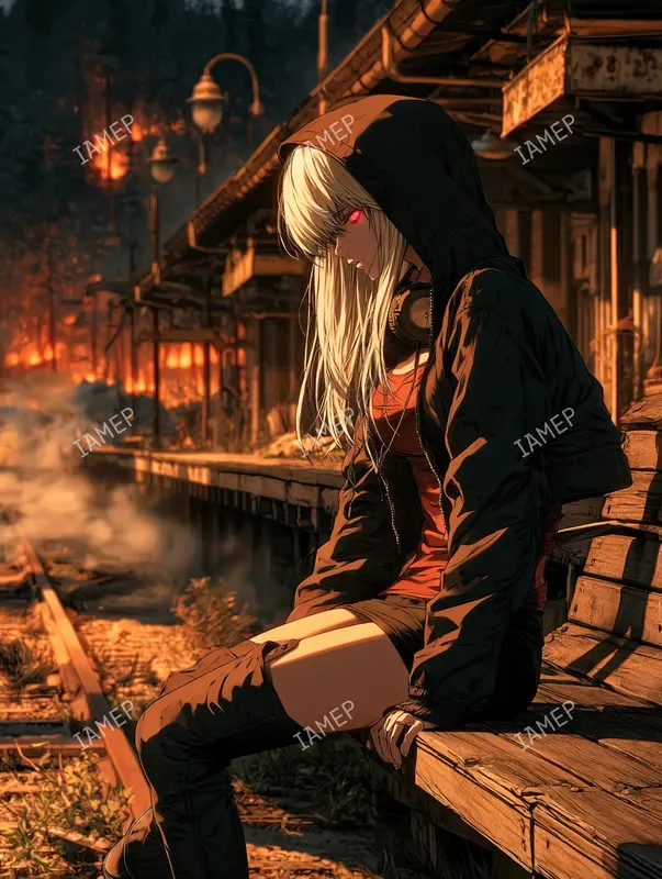Fiery Dark Anime Characters