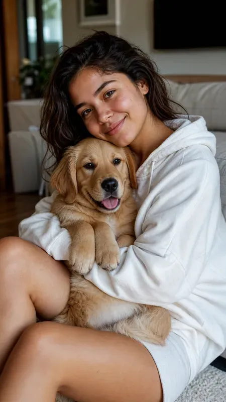 Pet Lover Girl Portraits