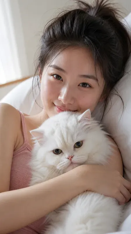 Pet Lover Girl Portraits
