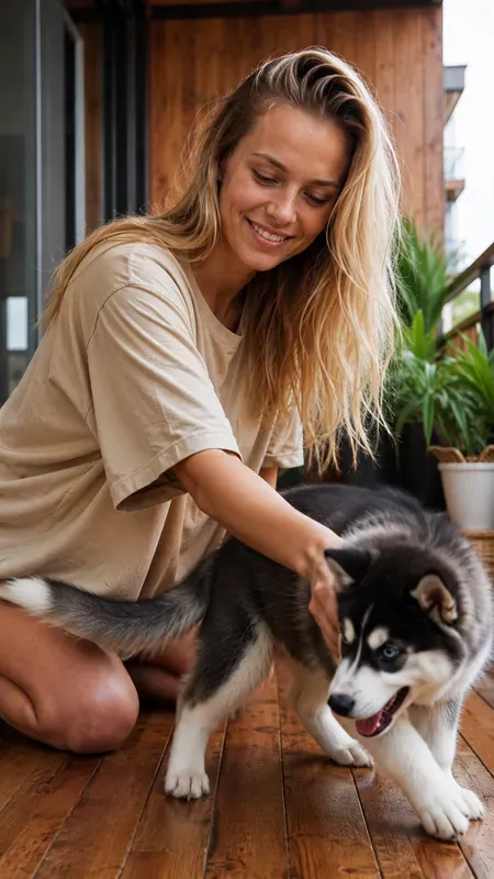 Pet Lover Girl Portraits