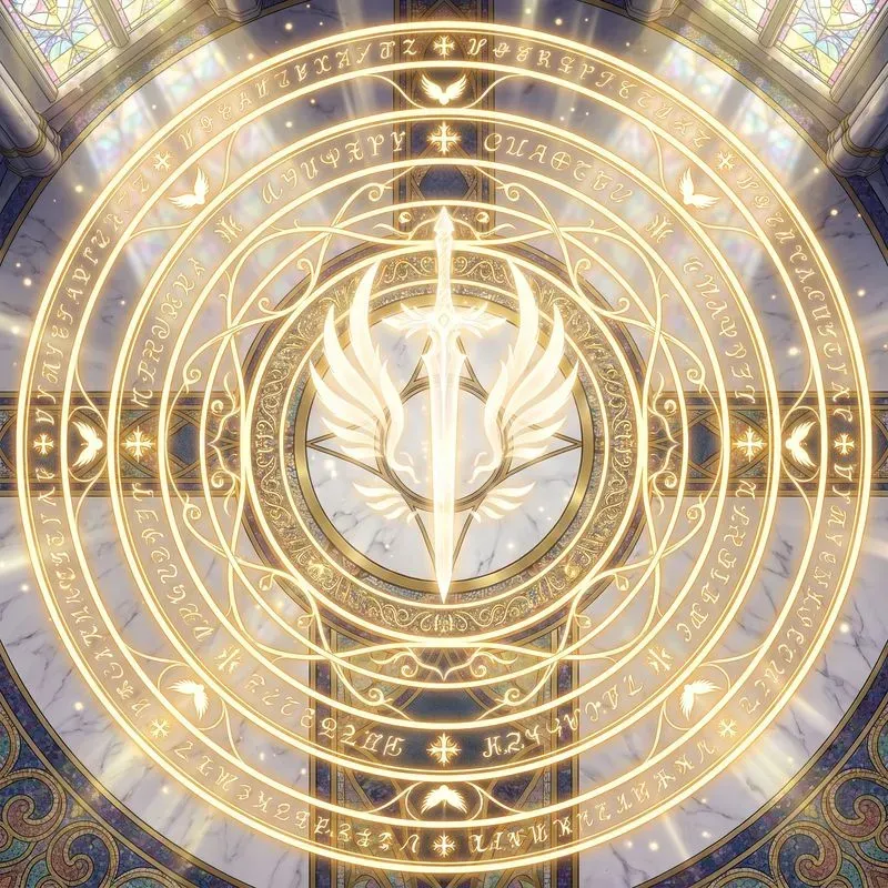 2D Anime Summoning Circle Concept Art