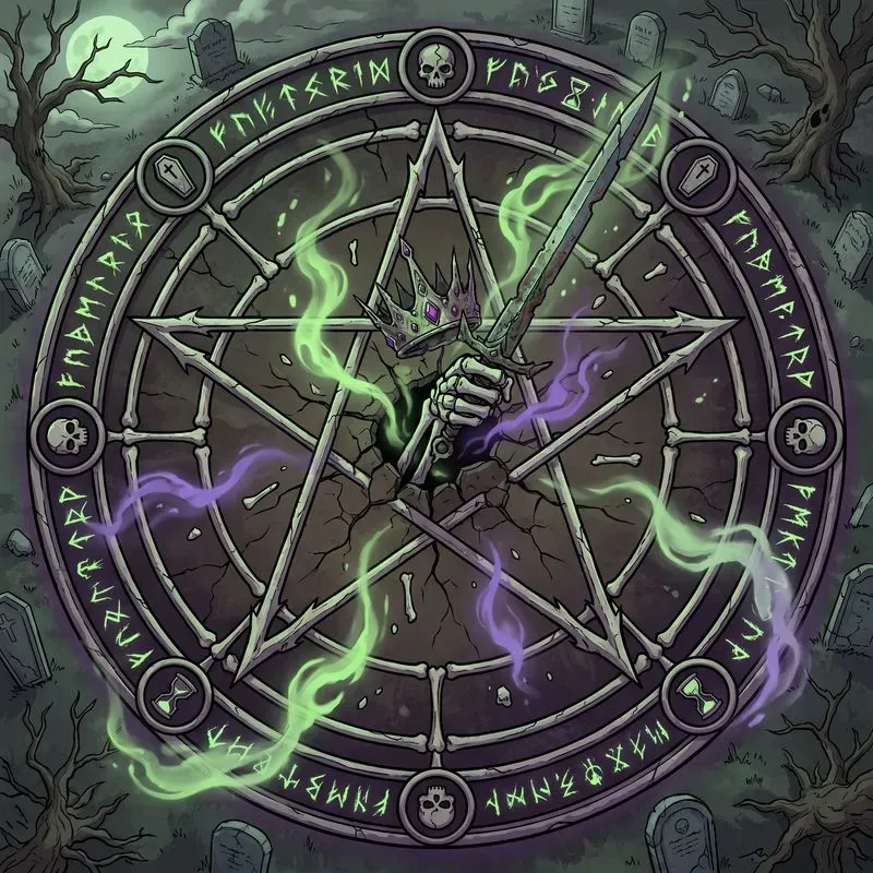 2D Anime Summoning Circle Concept Art