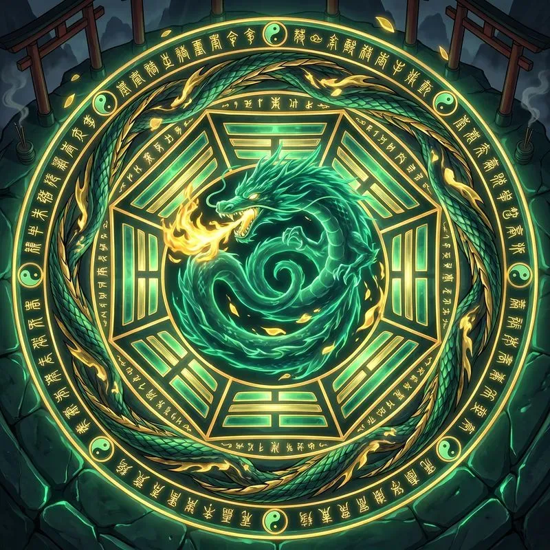 2D Anime Summoning Circle Concept Art