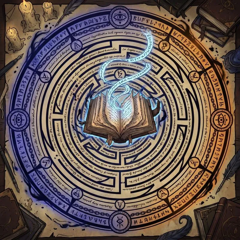 2D Anime Summoning Circle Concept Art