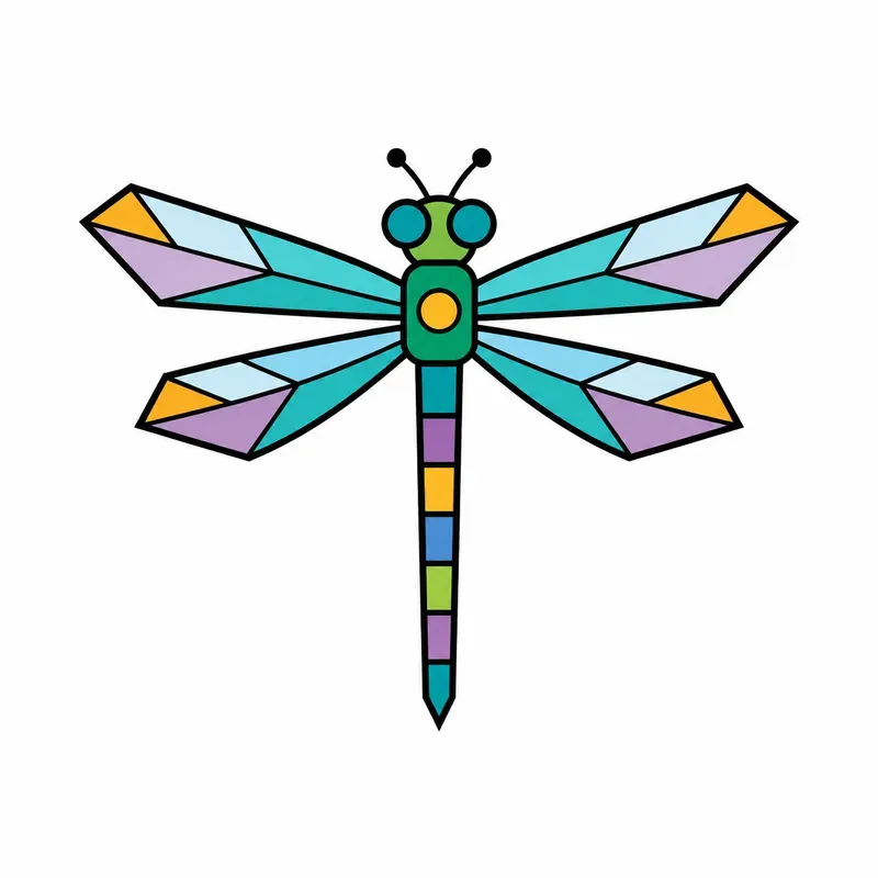 Minimal Geometric Insect Vector Icon Sets