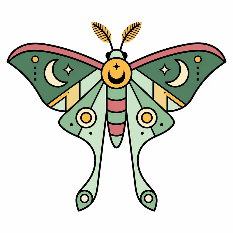 Minimal Geometric Insect Vector Icon Sets