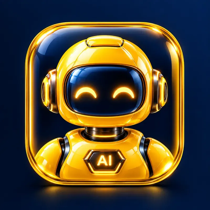 Futuristic Glossy 3D App Icon Makers