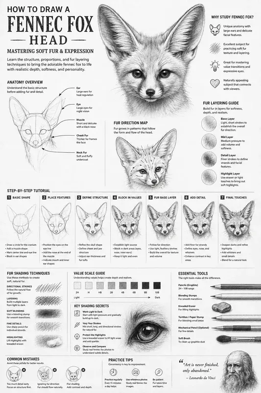 Art Lesson Infographic Printable Guides