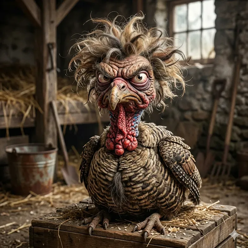 Grumpy 3D Animal Caricature Art