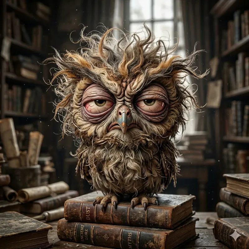 Grumpy 3D Animal Caricature Art
