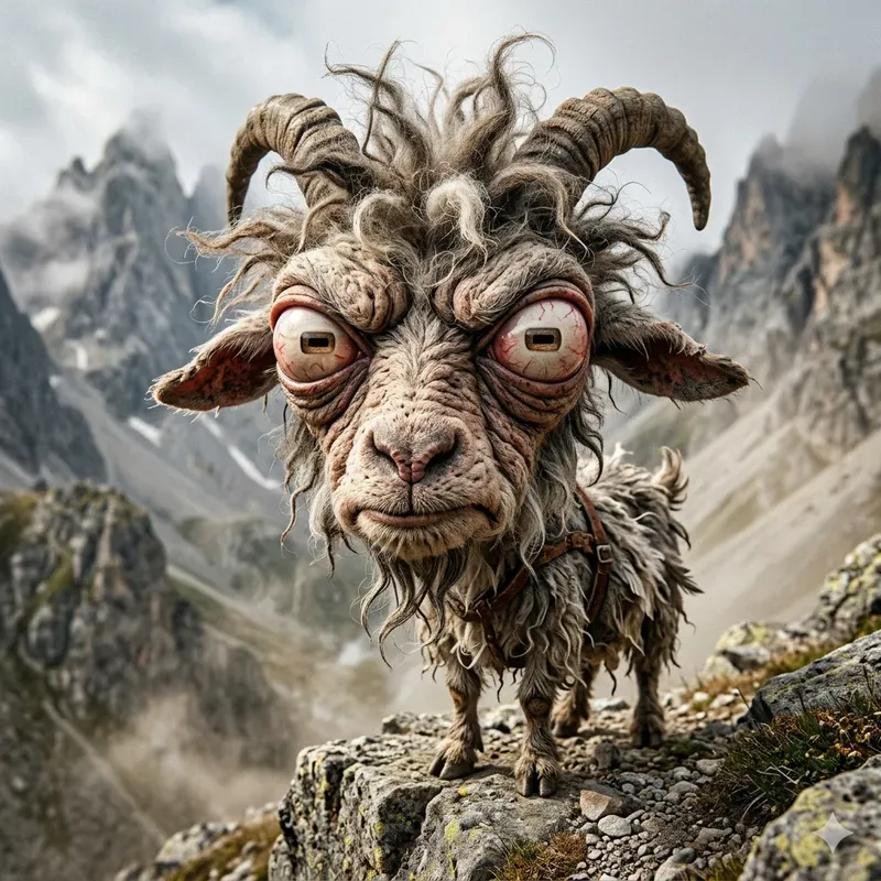 Grumpy 3D Animal Caricature Art