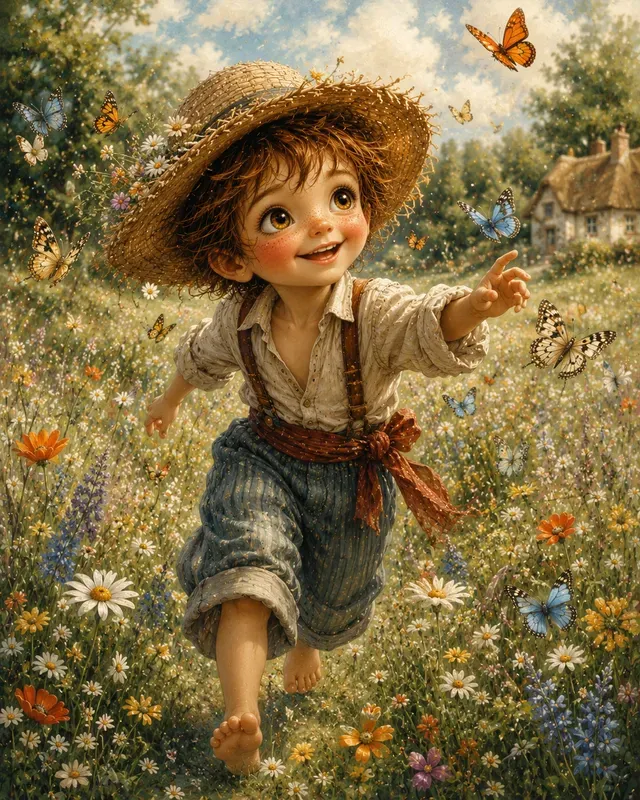 Whimsical Cottage Storybook Children