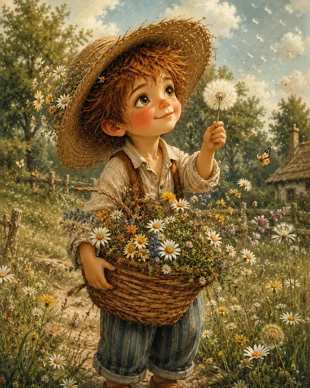 Whimsical Cottage Storybook Children