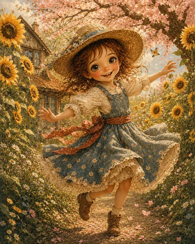 Whimsical Cottage Storybook Children