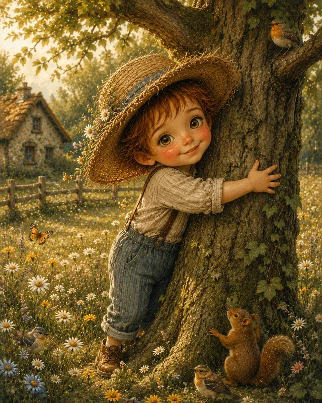 Whimsical Cottage Storybook Children