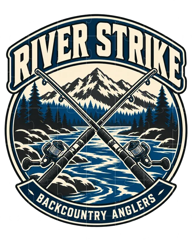 Bold Fishing Badge Tshirt Generator