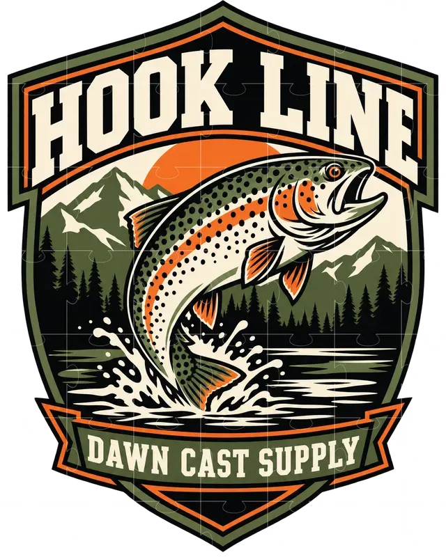 Bold Fishing Badge Tshirt Generator