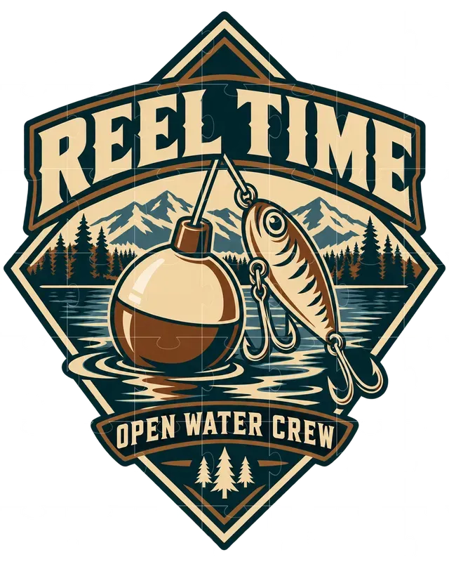 Bold Fishing Badge Tshirt Generator