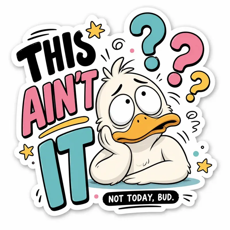 Funny Burnout Animal Stickers