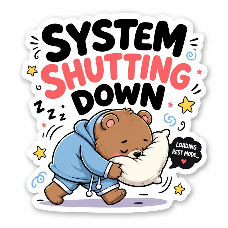 Funny Burnout Animal Stickers
