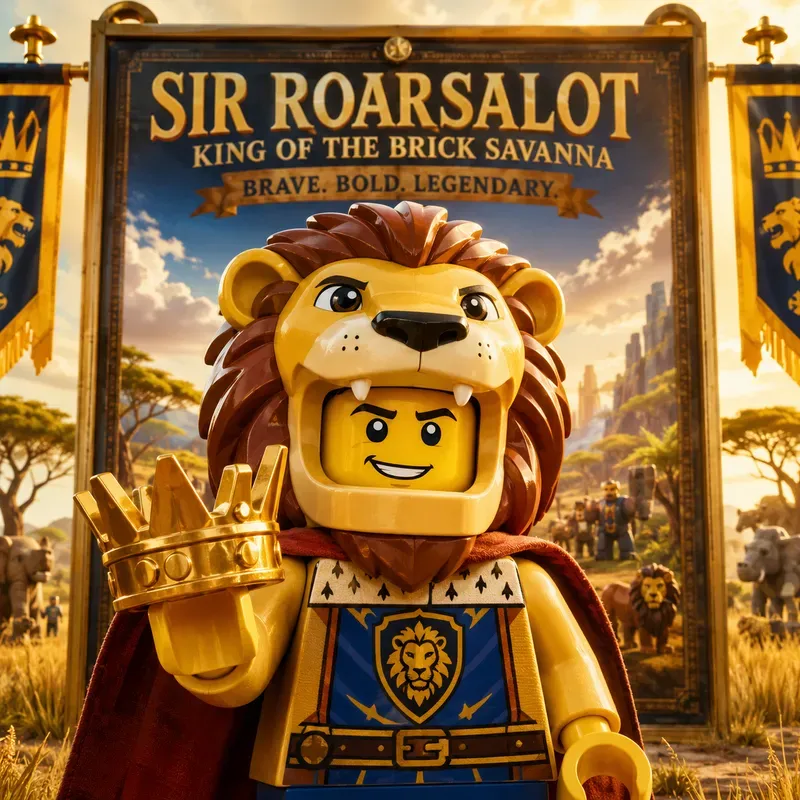 Lego Animal Poster Portraits