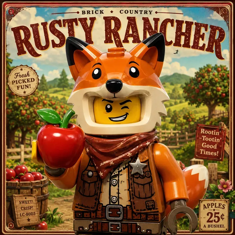 Lego Animal Poster Portraits