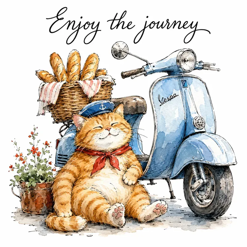 Whimsical Watercolor Card Art