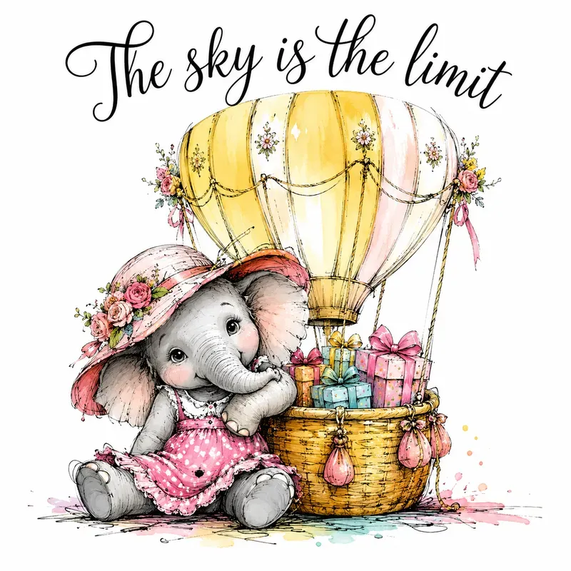 Whimsical Watercolor Card Art