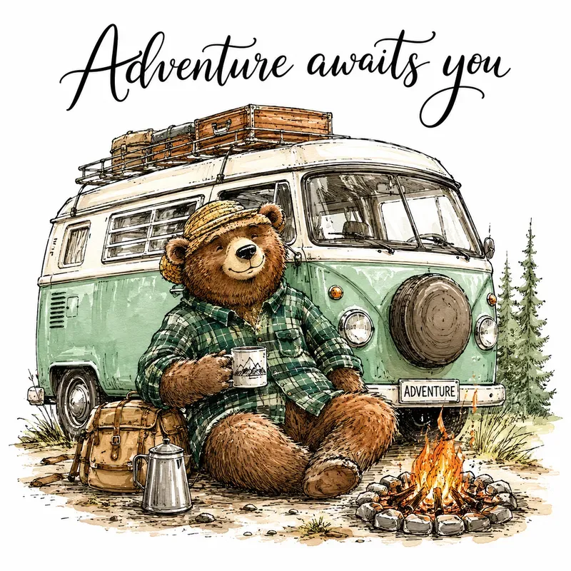 Whimsical Watercolor Card Art