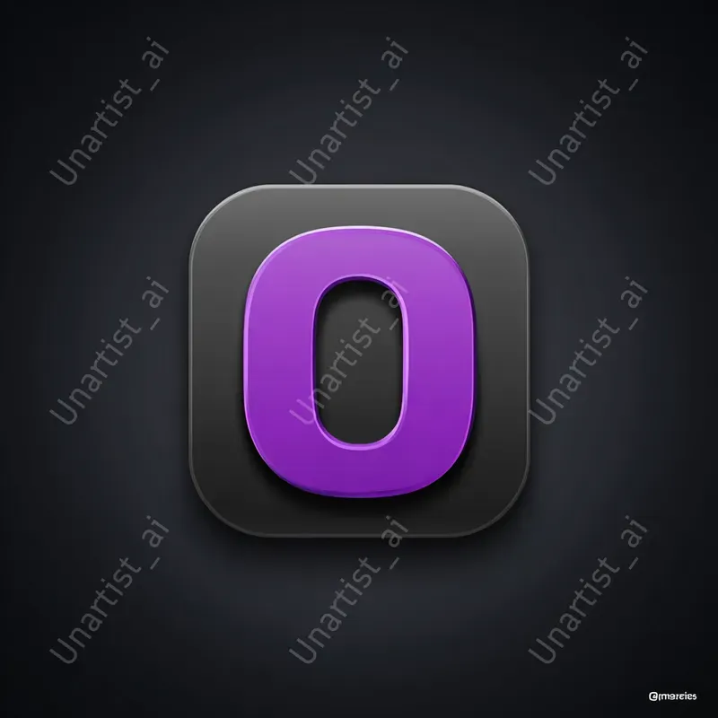 Bold Letter App Icon Key Style
