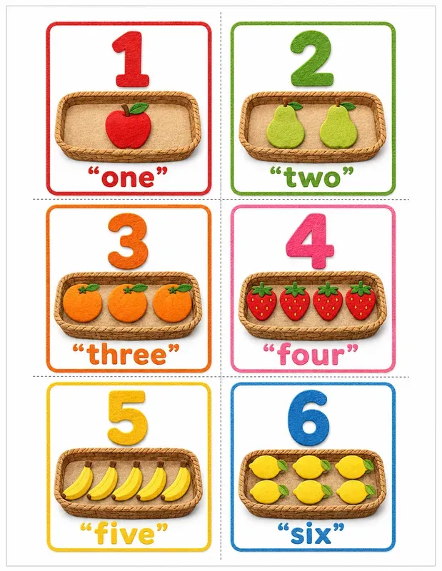 Preschool Counting Cards Generator