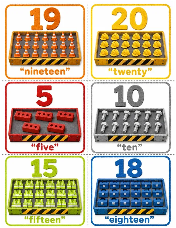 Preschool Counting Cards Generator