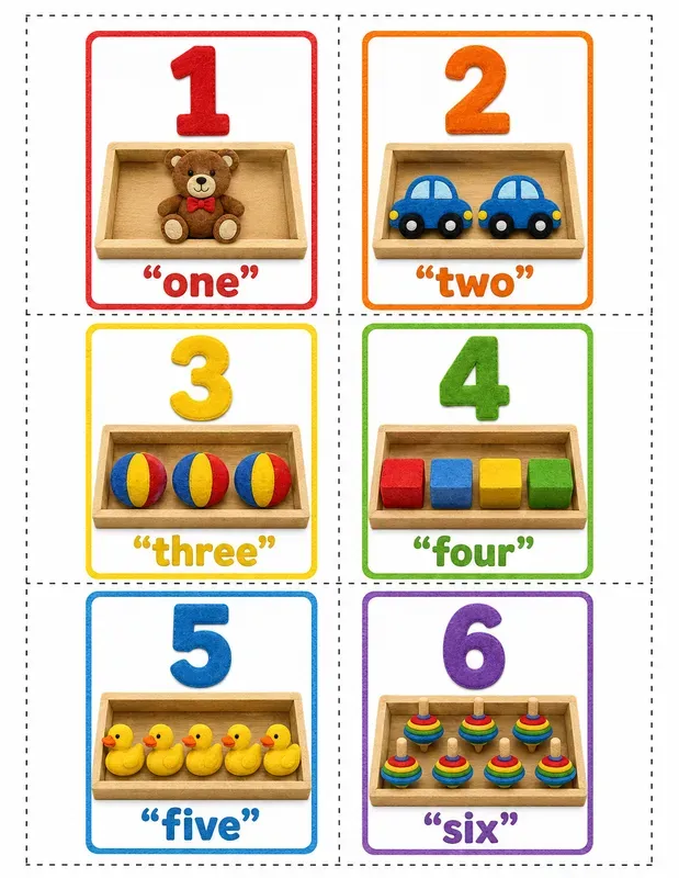 Preschool Counting Cards Generator
