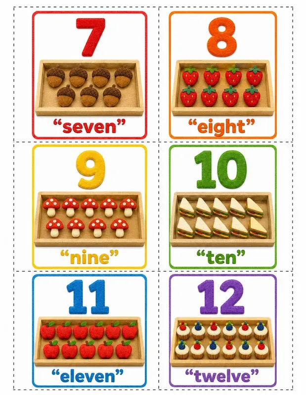 Preschool Counting Cards Generator