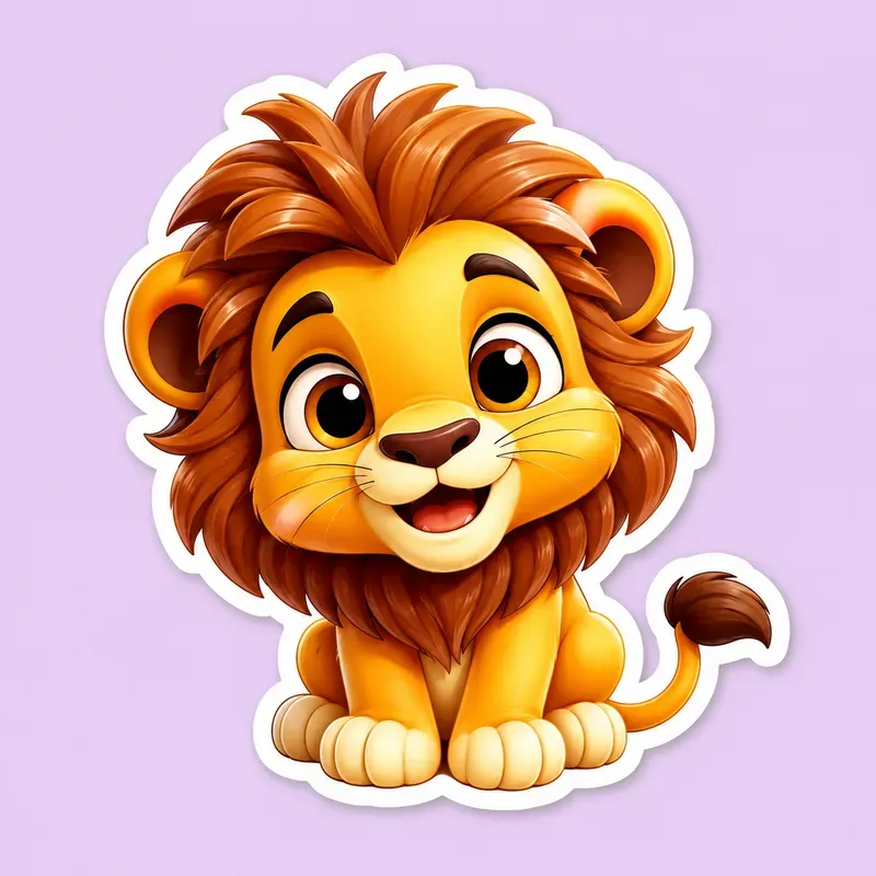 3D Cute Chibi Animal Stickers Generator