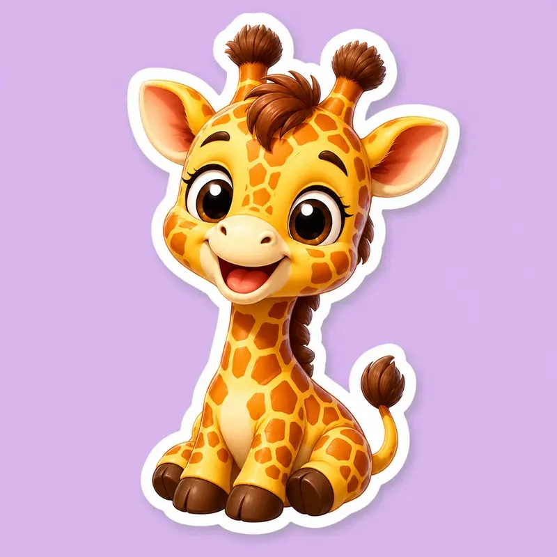 3D Cute Chibi Animal Stickers Generator